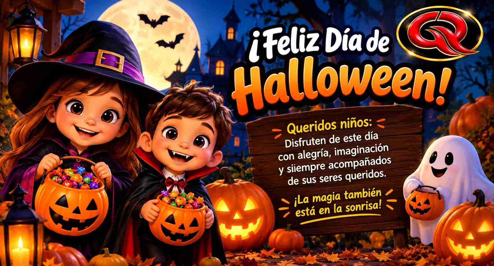¡Feliz Halloween!_ Niños y Magia
